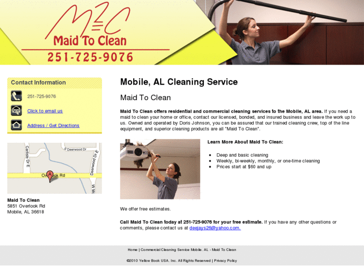 www.maidtocleanmobile.com