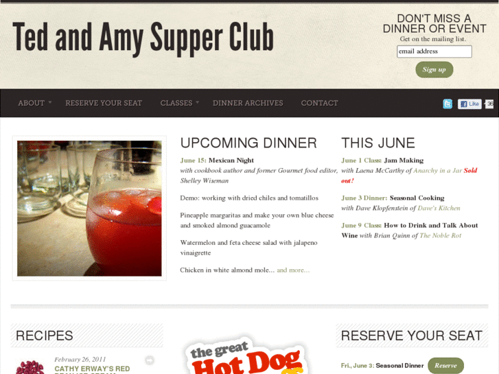 www.tedandamysupperclub.com