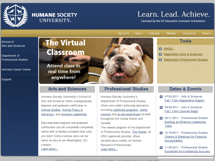 www.humanesocietyuniversity.org