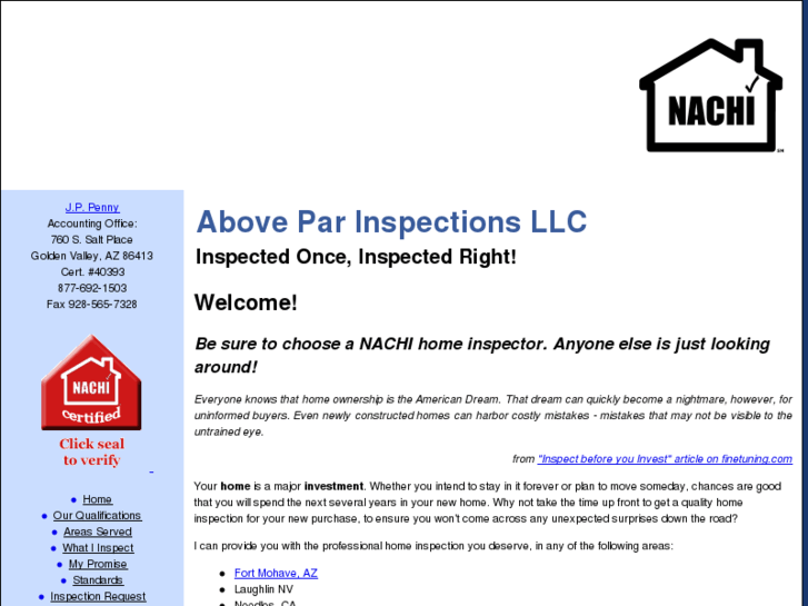 www.aboveparhomeinspections.com