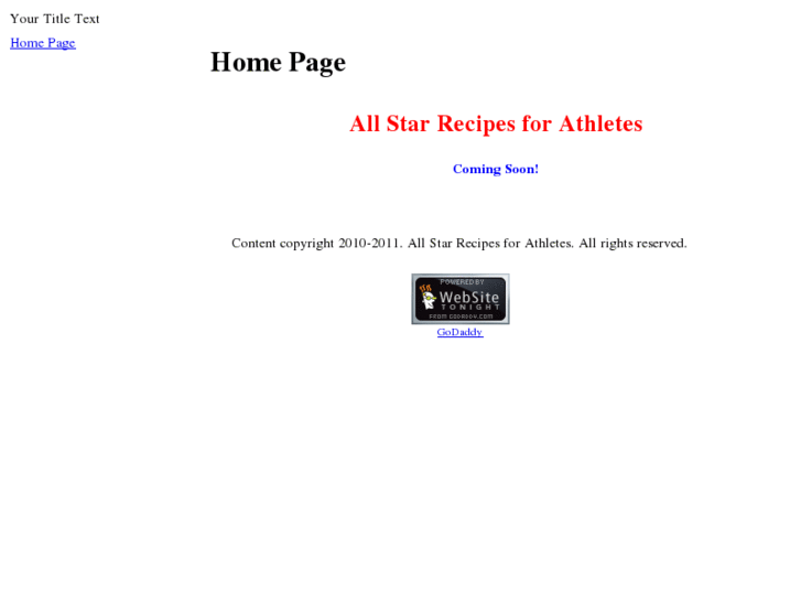 www.allstarrecipesforathletes.com