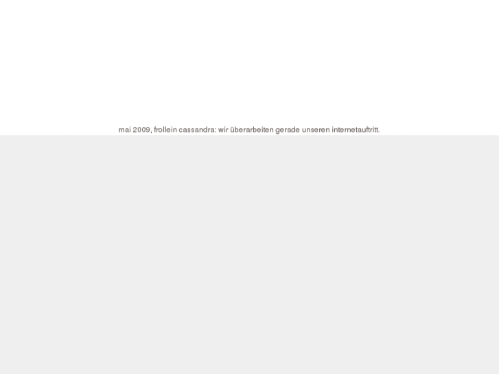 www.frollein-cassandra.de