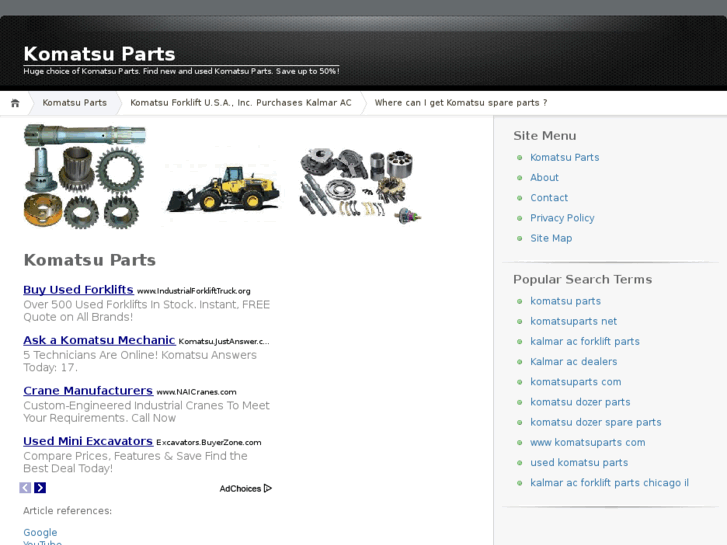 www.komatsuparts.net