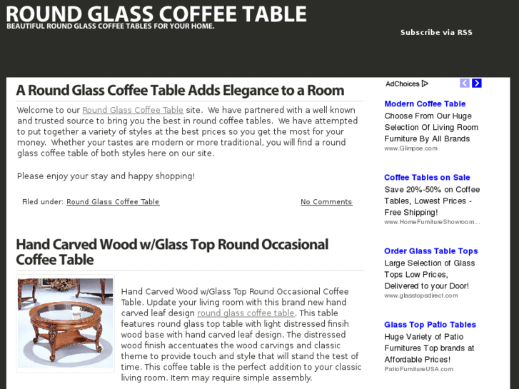 www.roundglasscoffeetable.net