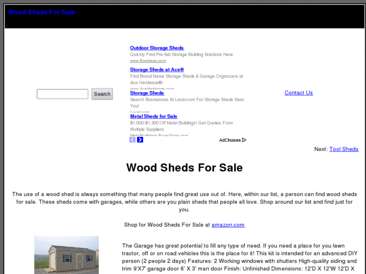 www.woodshedsforsale.com