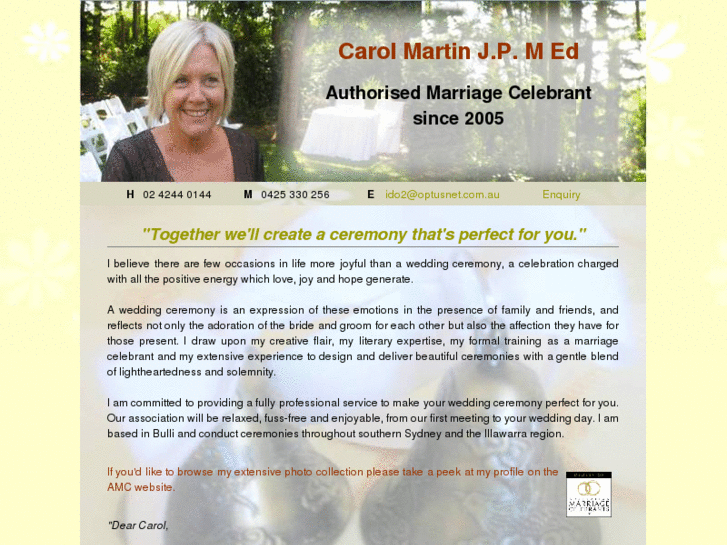 www.carolmartincelebrations.com