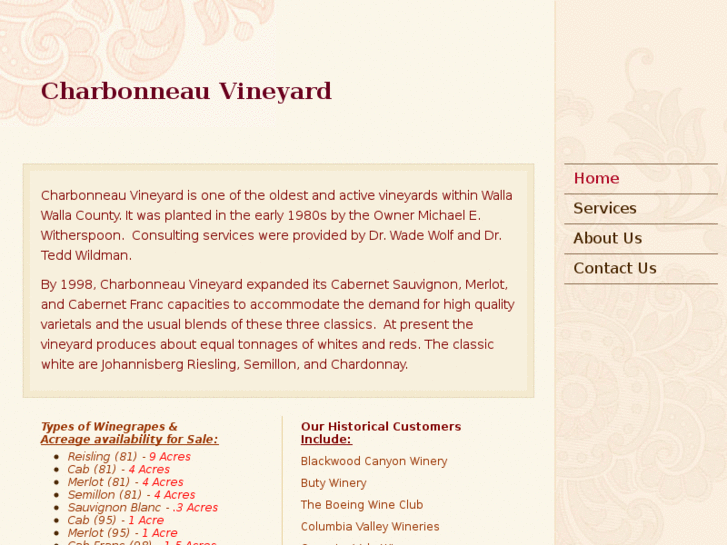 www.charbonneauvineyard.com