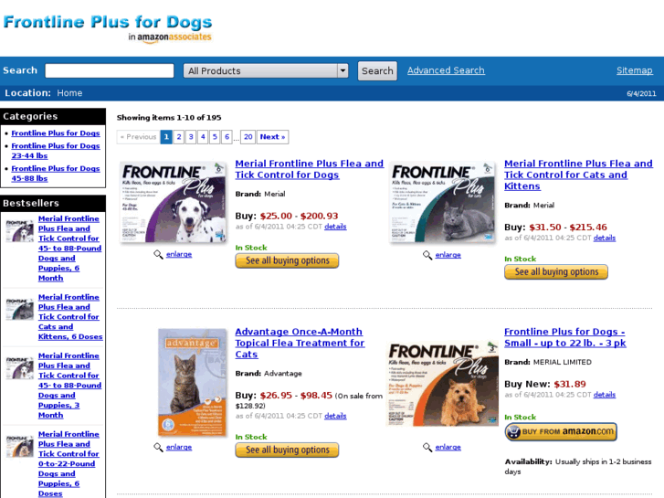 www.frontlineplus-fordogs.us