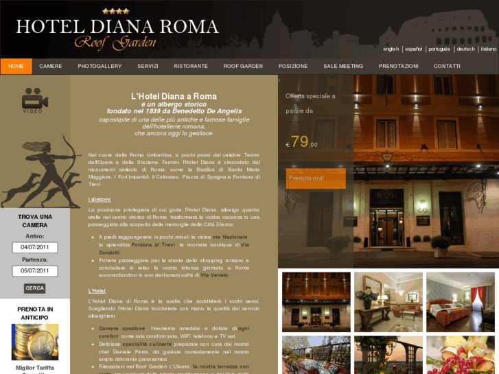 www.hoteldianaroma.com