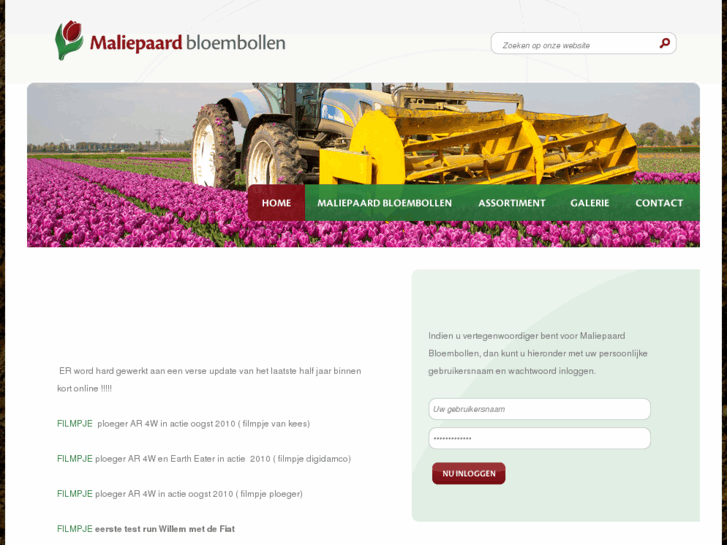 www.maliepaardbloembollen.nl