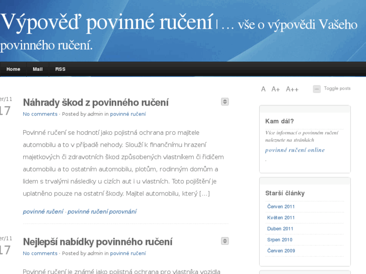 www.povinne-ruceni-vypoved.cz