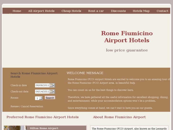 www.romehotelsairport.com