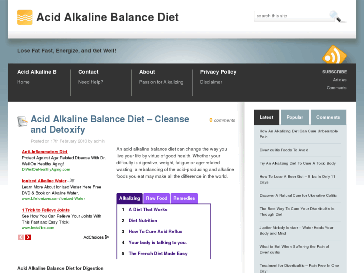 www.acidalkalinebalancediet.info