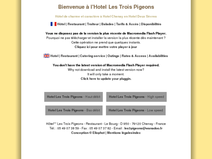 www.hoteldestroispigeons.fr