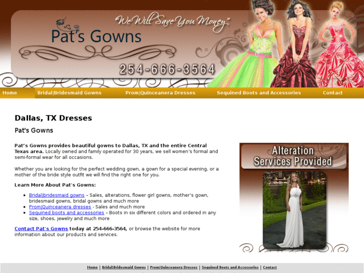 www.patsbridalpromgownswaco.com