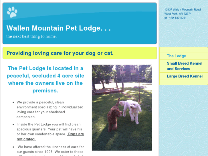 www.wallenmountainpetlodge.com