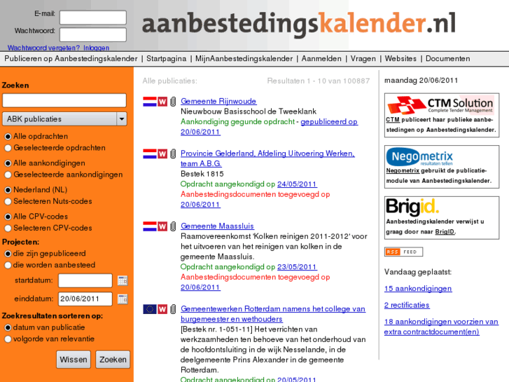 www.aanbestedingskalender.nl