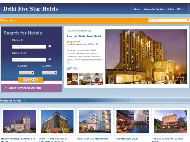 www.delhifivestarhotels.com