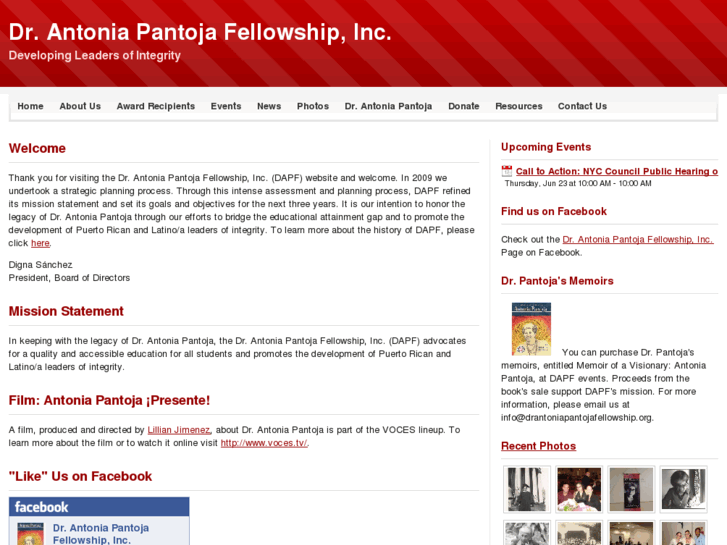 www.drantoniapantojafellowship.org