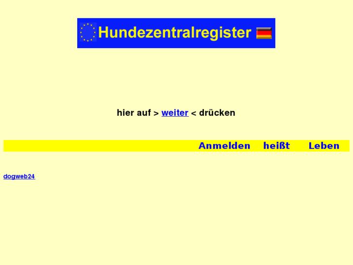 www.hundezentralregister.de