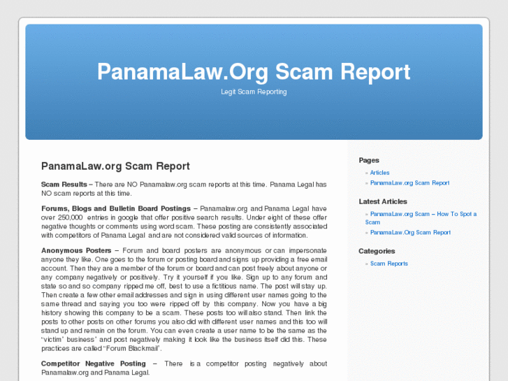 www.panamalawscam.com