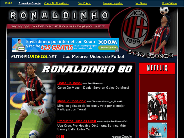 www.videosderonaldinho.net