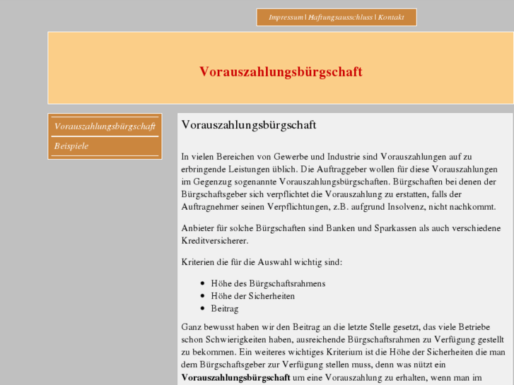 www.vorauszahlungsbuergschaft-vergleiche.de