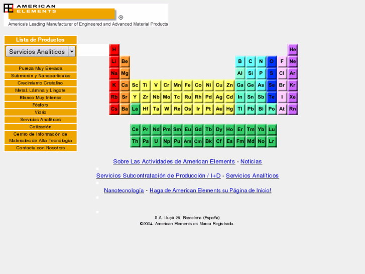 www.americanelements.es