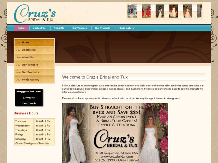 www.cruzsbridal.com