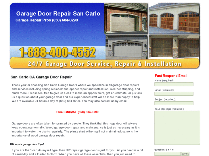 www.garagedoorrepairsancarlo.com