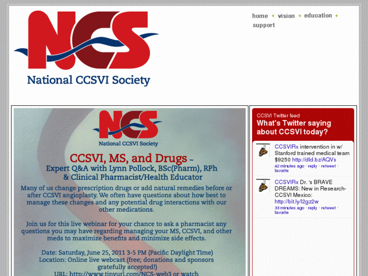 www.nationalccsvisociety.org