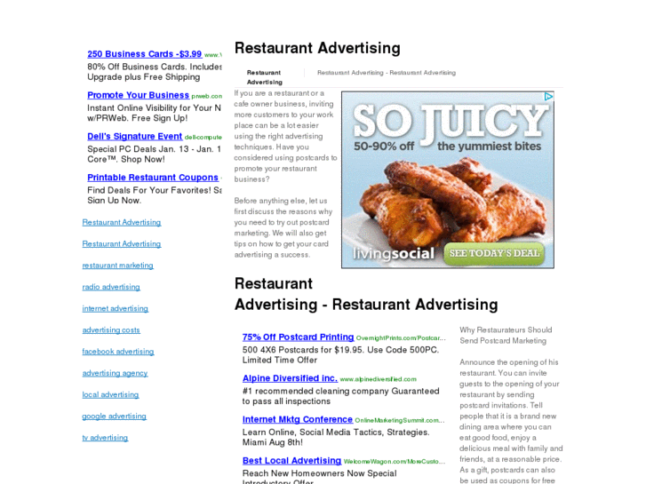 www.restaurantadvertsing.com