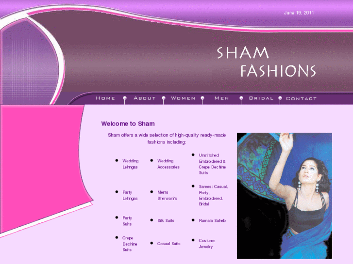 www.shamfashions.com