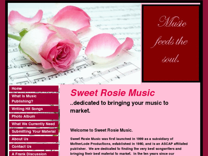 www.sweetrosiemusic.com