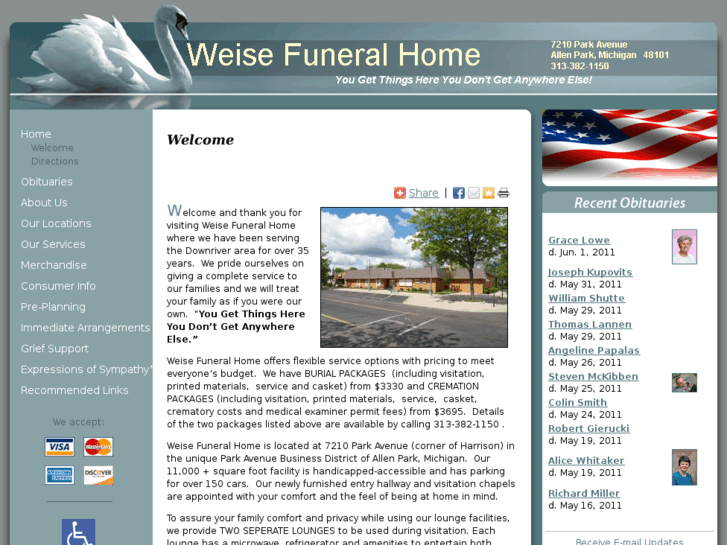 www.weisefuneralhome.com