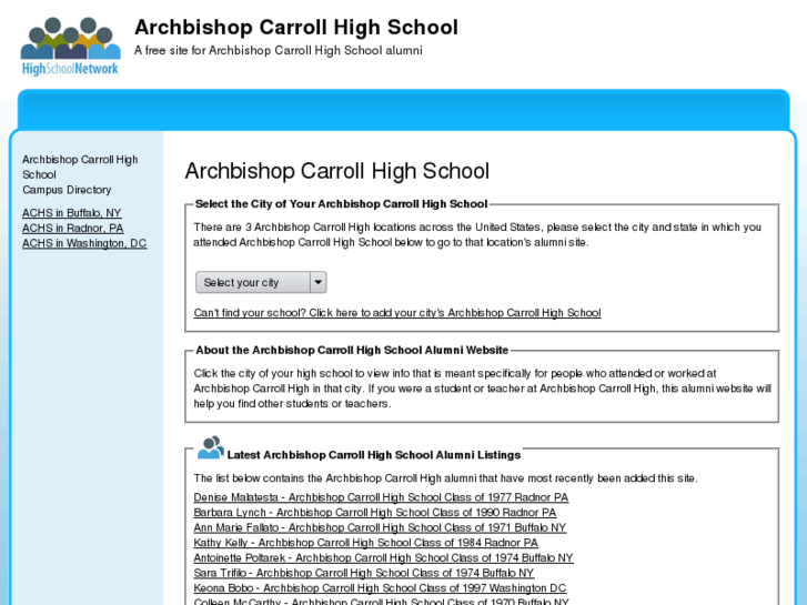 www.archbishopcarrollhighschool.net