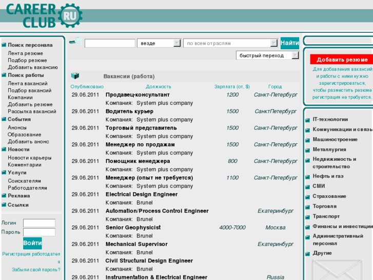 www.careerclub.ru