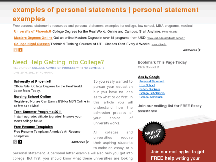 www.examplesofpersonalstatements.com