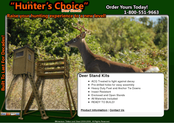 www.hunterschoicedeerstands.com