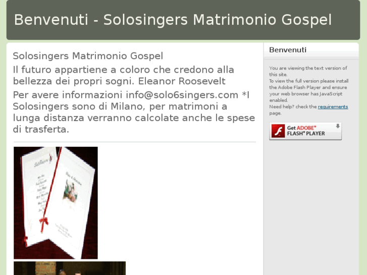 www.matrimoniogospel.com