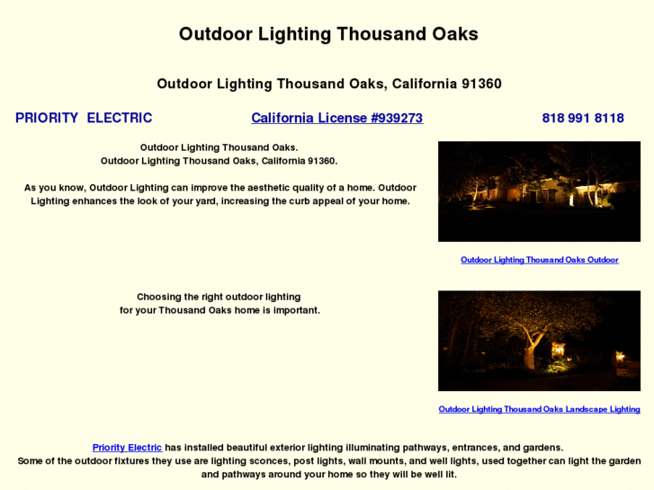 www.outdoorlightingthousandoaks.com