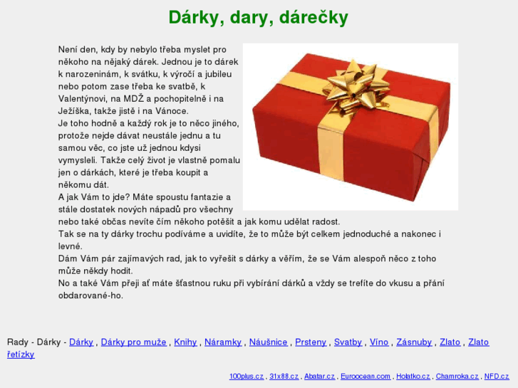 www.rady-darky.cz