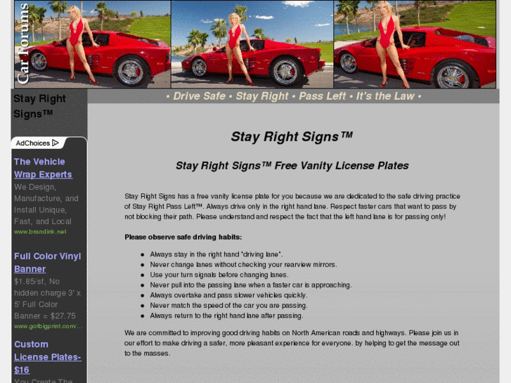 www.stayrightsigns.com