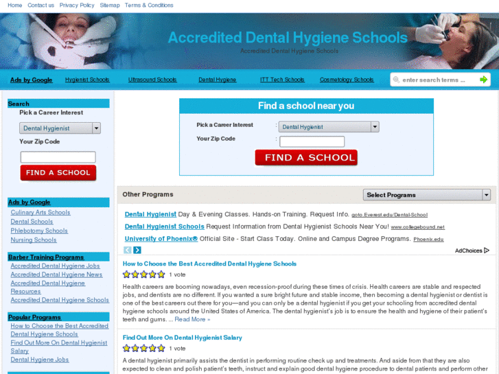 www.accrediteddentalhygieneschools.com