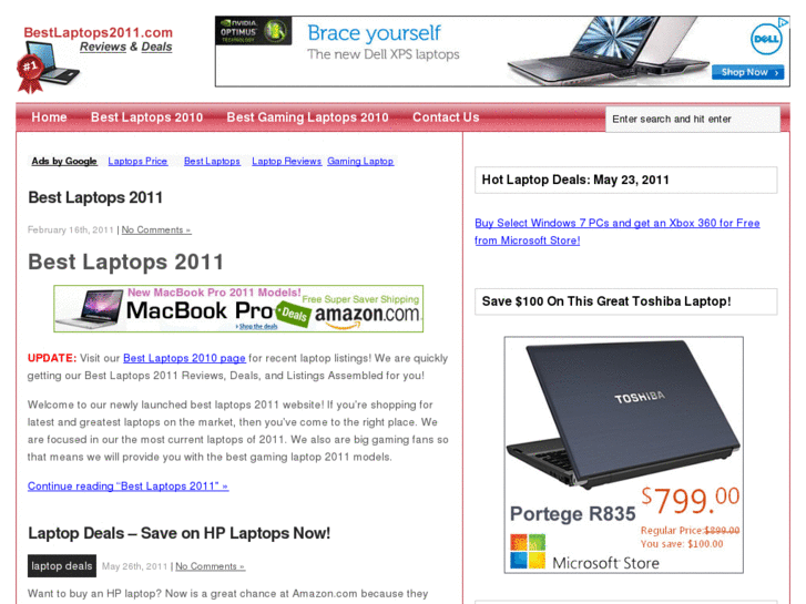 www.bestlaptops2011.com