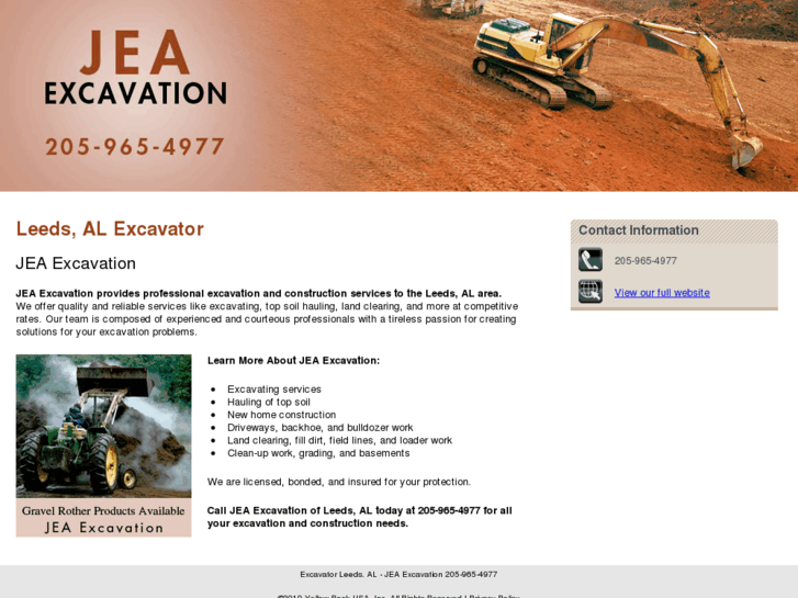 www.jeaexcavatingbirmingham.com