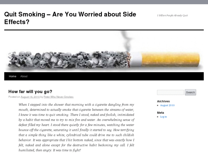 www.quitsmokingsideeffects.org