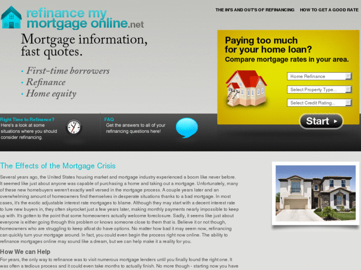 www.refinancemymortgageonline.net