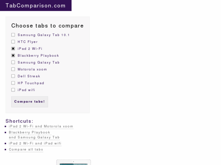 www.tabcomparison.com