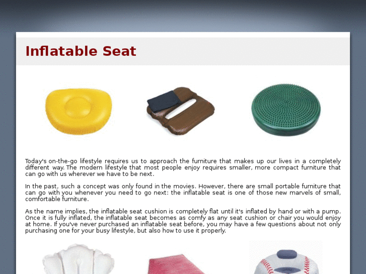 www.inflatableseat.com